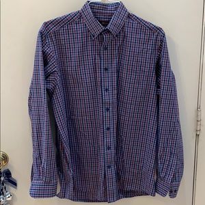Plaid button down shirt